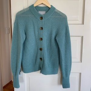 Everlane cropped alpaca cardigan, size XS